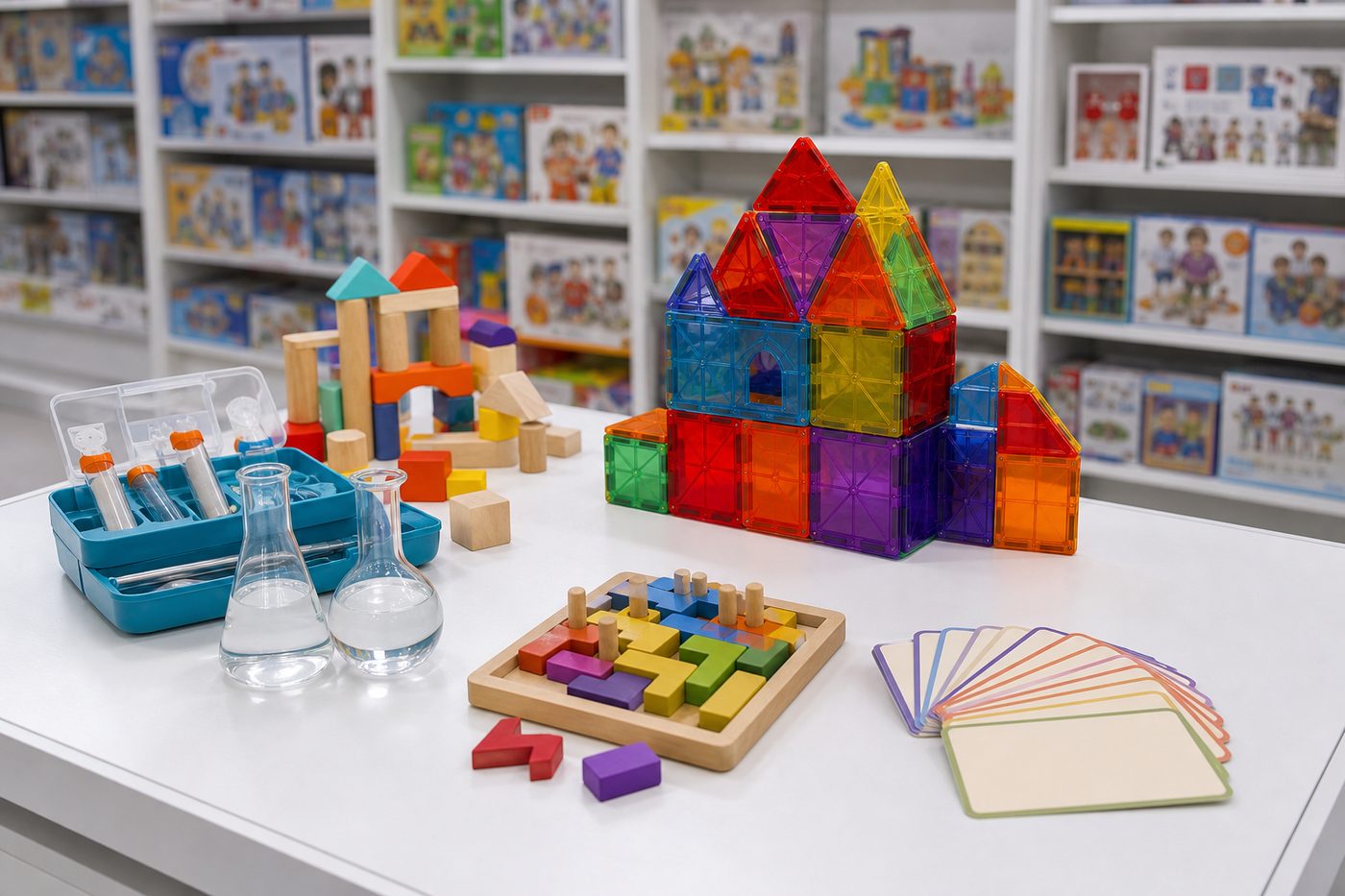 Hands-on building and learning toys