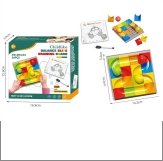 2 in 1 building blocks marble run & writing board toy set product reference CHT334453