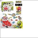 3 channel RC dinosaur (6PCS cars)-Greed eating function (3.7V 500mAh lithium battery included) product reference CHT343325