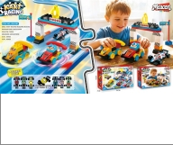 Go-Kart Racing Large-Piece Building Blocks Educational and Puzzle Toy—Includes a Free Die-Cast Race product reference CHT350175