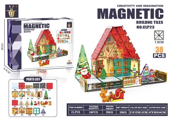 38-Piece Magnetic Building Tiles product reference CPS334176
