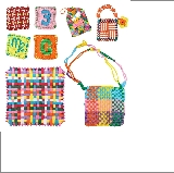 DIY Elastic Cord Braiding Toy Creative Coaster & Bag Making Kit (216 Pieces) product reference CPS339036